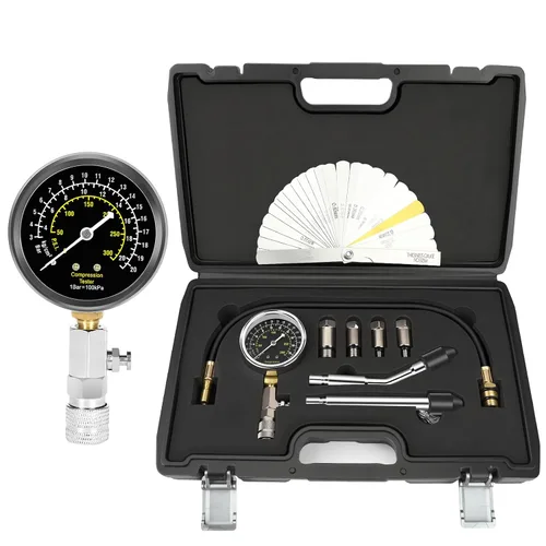 Vista 10 de BETOOLL HW0130 8pcs Kit de comprobador de compresión de cilindro de motor de gasolina medidor de herramienta automotriz