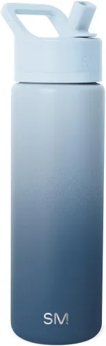 Vista 69 de Simple Modern botella de agua con tapa con pajita, termo de acero inoxidable con aislamiento al vacío, reutilizable, sin BPA, sin fugas