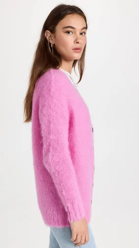 Vista 4 de Rebecca Taylor Cárdigan de mohair cepillado para mujer