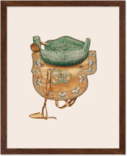 Vista 33 de Poster Master Póster vintage de cuero para silla de montar, estampado retro de vaquero, arte de silla de montar, diseño occidental, impresión