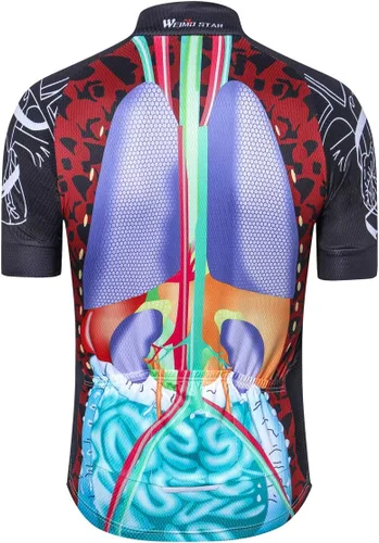 Vista 92 de Weimostar Hombre Ciclismo Jersey Manga Corta Bicicleta Ropa Multicolor Diamante