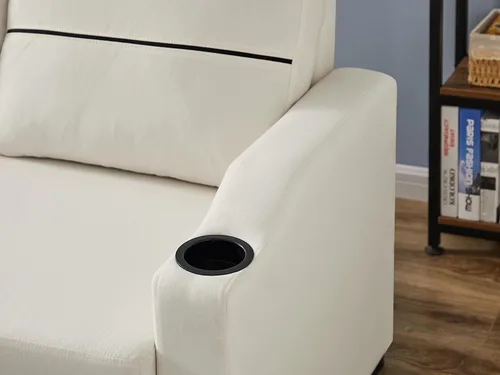 Vista 7 de Sofá modular convertible, moderno sofá de lino de 3 asientos, sofá reversible con diván de almacenamiento en forma de L para espacios pequeños, sala