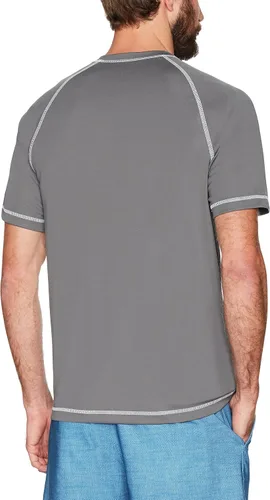 Vista 3 de Tienda Essentials Camiseta de natación de manga corta y secado rápido UPF 50 para hombre