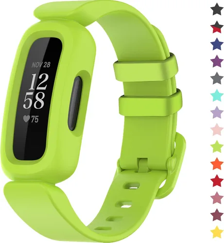 Vista 13 de Correas compatibles con Fitbit Ace 3, silicona suave, impermeable, accesorios de pulsera de reloj deportivo, correa de repuesto para Fitbit Ace 3