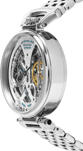 Vista 4 de Stuhrling Original de los hombres 797.01Legado Analog DisplayReloj automático Auto viento plata