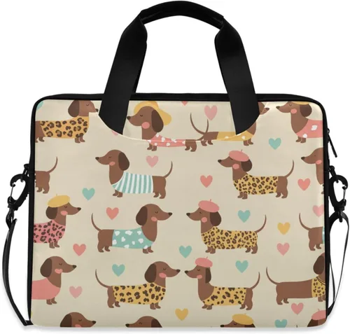 Vista 9 de MNSRUU Bolsa para portátil de 15,6 pulgadas Duck Rubber Laptop Maletín Bolsa