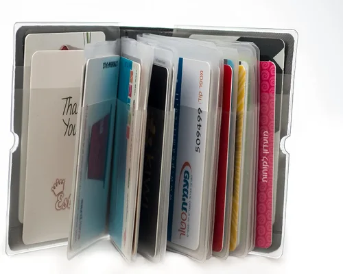 Vista 6 de Soporte para tarjetas de crédito para mujeres, soporte para cupones de tarjetas de fidelidad y organizador con 32 ranuras para tarjetas, Cebra