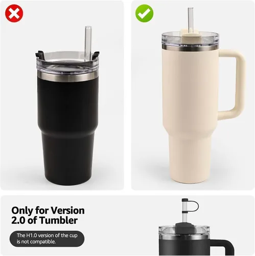 Vista 3 de Stanley - Cubrepopotes de silicona para vasos de 2.0, 30 onzas / 40 onzas, compatibles con el juego de accesorios Stanley (paquete de 1, negro)