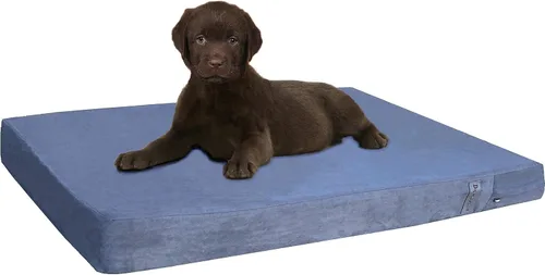 Vista 14 de Dogbed4less Cama refrescante de espuma viscoelástica para perros medianos con funda lavable, forro impermeable y funda extra externa para cama