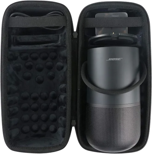 Vista 10 de Khanka - Funda rígida para Bose Home/altavoz Bluetooth inteligente, compatible con soporte de carga EVA Hard Shell, Organized Daily Storage