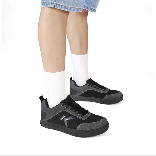 Vista 8 de Zapatos de ciclismo de montaña para hombre con pedales planos adecuados para montar en montaña, ciclismo y viajes