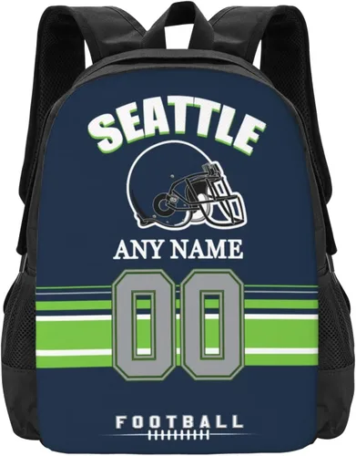 Vista 15 de Mochilas de encargo del deporte del fútbol, regalos personalizados modificados para requisitos particulares del bolso del viaje de la mochila