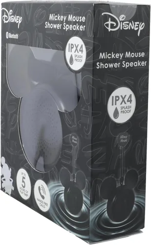 Vista 7 de Disney Mickey Mouse Ears - Altavoz de ducha Bluetooth con ventosa - Altavoz resistente al agua con clasificación IPX4 de Disney para ducha, baños