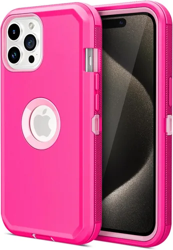 Vista 18 de Jiunai Funda para iPhone 15 Pro, protección contra caídas de alta