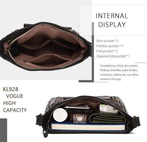 Vista 3 de KL928 Bolsos cruzados para mujer