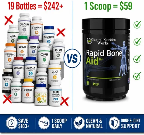 Vista 5 de Rapid Bone Aid - Suplemento en polvo y protocolo de fractura EBook (vainilla)
