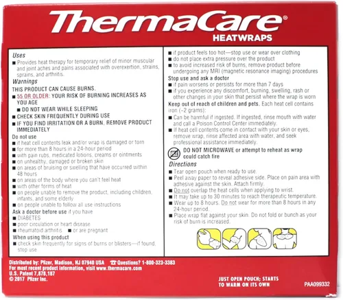 Vista 3 de ThermaCare HeatWraps cuello, muñeca y hombro - 3 unidades, paquete de 3