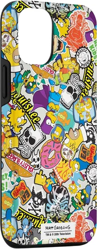 Vista 3 de iPhone 12/12 Pro The Simpsons Sticker Collage Case