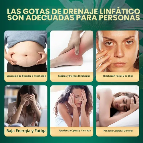 Vista 6 de Suplementos de drenaje linfático 28 en 1, gotas, apoyo inmunológico