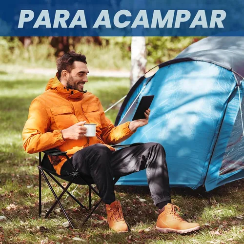Vista 4 de WEIDIORME Paquete de 2 sillas de campamento ligeras para adultos y adolescentes, sillas portátiles plegables de capacidad de 250 libras con bolsa