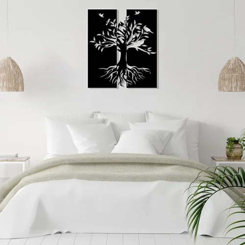 Vista 6 de Árbol de la vida de gran tamaño, decoración de pared de metal, árbol de la vida, arte de pared de metal grande para colgar en la habitación
