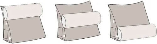 Vista 3 de Cojín de cuña para sofá cama con soporte para el cuello, almohada de apoyo para la espalda, almohadas de lectura para sentarse en la cama