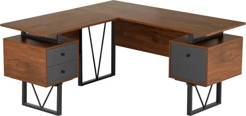 Vista 5 de Techni Mobili Escritorio reversible para computadora en forma de L