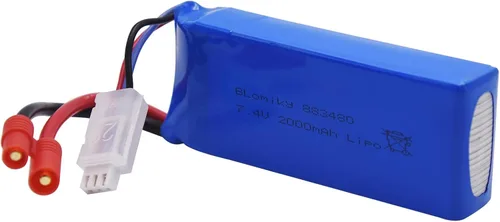 Vista 13 de Batería y cargado con conector plátano Blomiky, 2 uds, 7.4 V, 2000 mAh, para SYMA X8C X8W X8G X8HD X8HW X8HG 506HG JXD 506G Holy HS300 HS400