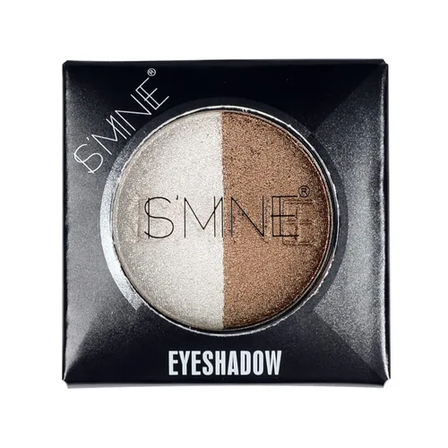 Vista 3 de IS'MINE Single Duo Shimmer Brown Sombra de ojos, doble color, larga duración, maquillaje de ojos blancos para día y noche