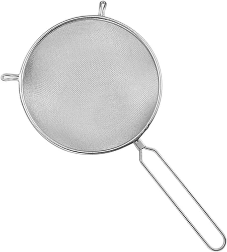 Vista 10 de Cuchara para servir alimentos, coladores finos de cocina, tamiz de harina, tamiz para hornear, colador de malla, colador de té, cuchara para freír