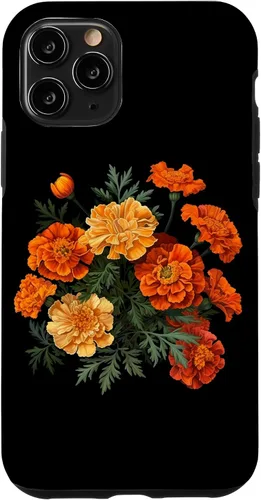Vista 29 de Funda para iPhone 17 con diseño de flores de caléndula del mes de nacimiento