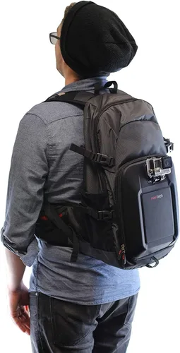 Vista 8 de Navitech Mochila para cámara de acción y kit combinado de accesorios 50 en 1 con correa para el pecho integrada, compatible con cámara de acción DJI