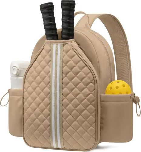 Vista 12 de Mochilas de pickleball Sucipi para mujeres: ligeras, de hombro y elegante mochila estilo acolchado con bolsa para raqueta de pickleball