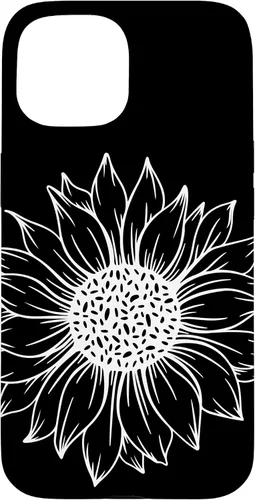 Vista 6 de iPhone 16 Cute and Beautiful White Flower of Sunflower Case