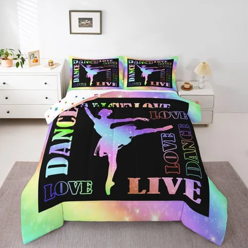 Vista 15 de Feelyou Juego de edredón de baloncesto para niñas y niños, juego de ropa de cama con juegos de pelota, decoración de habitación, regalo para amantes