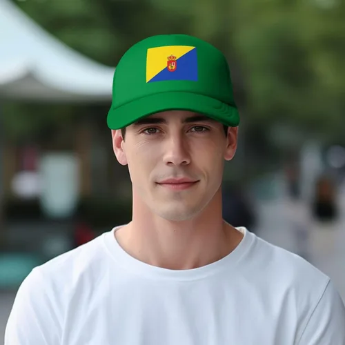 Vista 4 de LIICHEES Flag of Gran Canaria Baseball Cap for Men Women Adjustable Mesh Back Hat Dad Hat
