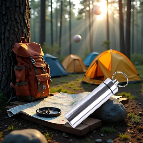 Vista 4 de Llavero pequeño de plata portátil, organizador de píldoras de aleación de aluminio, contenedor para bolso, pastillero de metal impermeable, botella