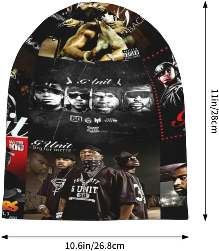 Vista 5 de CACFBKY G Band Unit - Gorro de punto para hombre y mujer, color negro, Negro