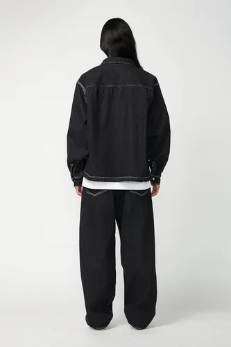 Vista 4 de Not So Ape Chaqueta vaquera con cuello, unisex para todo género, fabricada en Japón