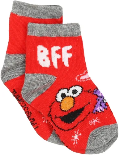 Vista 7 de Sesame Street Elmo Abby - Calcetines para niñas pequeñas, paquete de 6