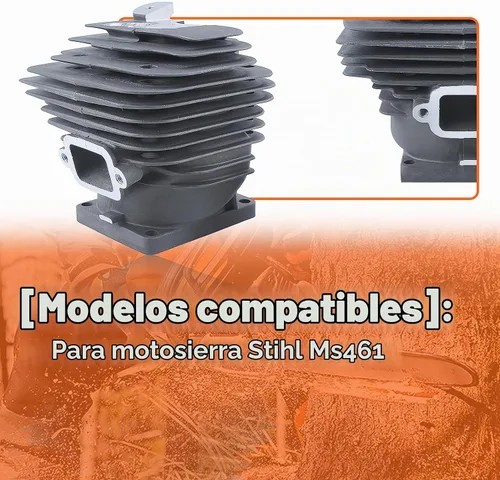 Vista 4 de Kit de pistón de cilindro de 2.047 in para motosierra Stihl Ms461 1128 020 1250, 11280201250