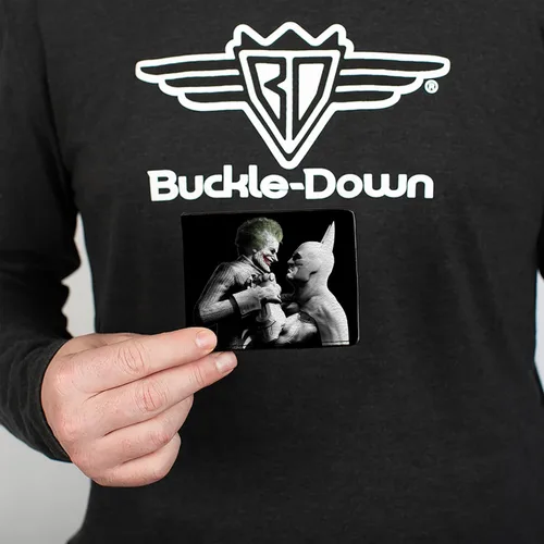 Vista 11 de Buckle-Down Billetera bi plegable de Pu Bifold-Batman para hombre