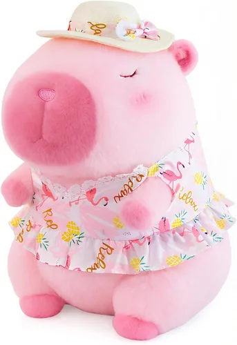 Vista 8 de Capybara - Lindo animal de peluche Capybara de 12 pulgadas, bonito animal de peluche Capibaras Peluches Capybara, regalo ultra suave para abrazar