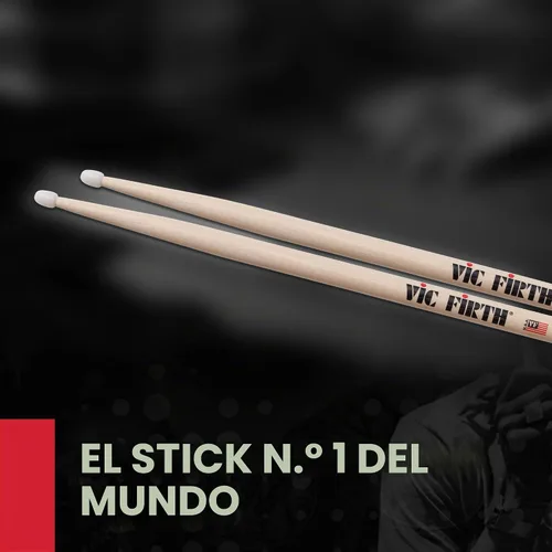 Vista 3 de Baquetas con punta de nailon Vic Firth American Classic 5AN