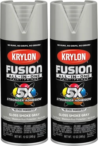 Vista 77 de Krylon Fusion - Pintura en aerosol adhesiva todo en uno para uso en interiores y exteriores, 12 onzas, vidrio de playa