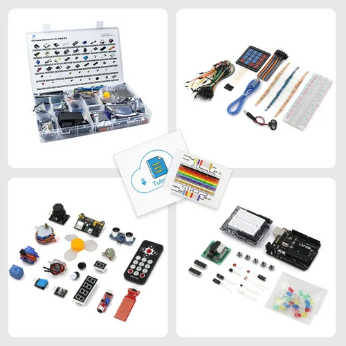 Vista 4 de LAFVIN Kit de inicio definitivo con placa R3 Mega2560 Mega328 Nano Compatible con Arduino IDE con tutorial