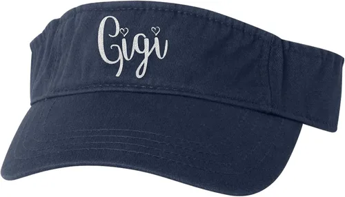 Vista 31 de Go All Out Gigi Idea de regalo para abuela, tía, coleta, visera bordada, sombrero para papá
