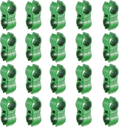 Vista 9 de ZAYI Clip de conector de enrejado ajustable de 0.315 in, accesorios de stent de ratán verde para escalar, conector universal giratorio para plantas