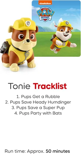 Vista 5 de Tonies Rubble Figura de Juguete de Audio de PAW Patrol