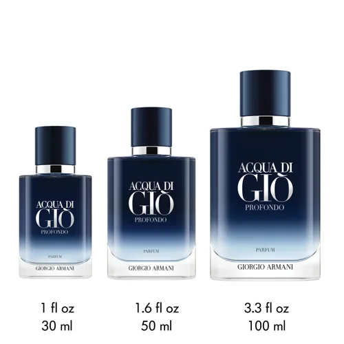 Vista 5 de Armani Beauty - Acqua di Giò Profondo - Parfum - Colonia para hombres - Fragancia masculina aromática y ambarizada de Fougère - Notas de bergamota